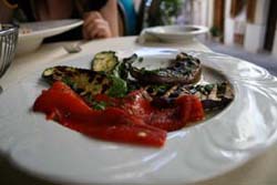 イタリアレストラン　野菜のグリル