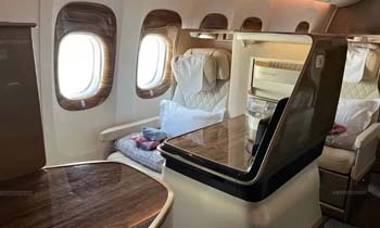 エミレイツ航空のビジネスクラス