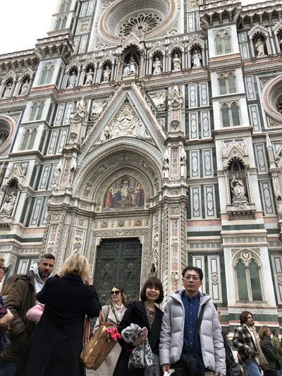 フィレンツェ大聖堂にて