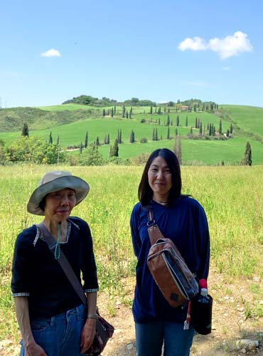 オルチャ渓谷にて