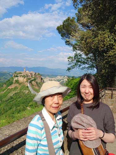 チヴィタ・ディ・バニョレージョにて