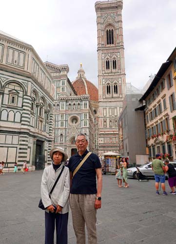 フィレンツェ大聖堂にて