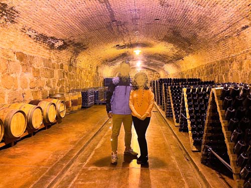 メンドーサのワイナリーにて