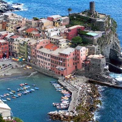 チンクエテッレとリヴィエラ海岸でリゾート＆シティを満喫！８日間