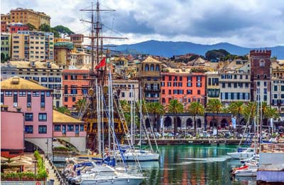 ジェノヴァの街並み