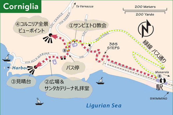 コルニリア地図