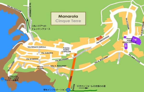 マナローラの地図